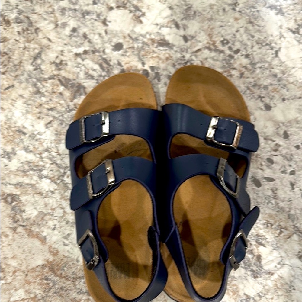 Mario Lopez Kids Navy Sandals